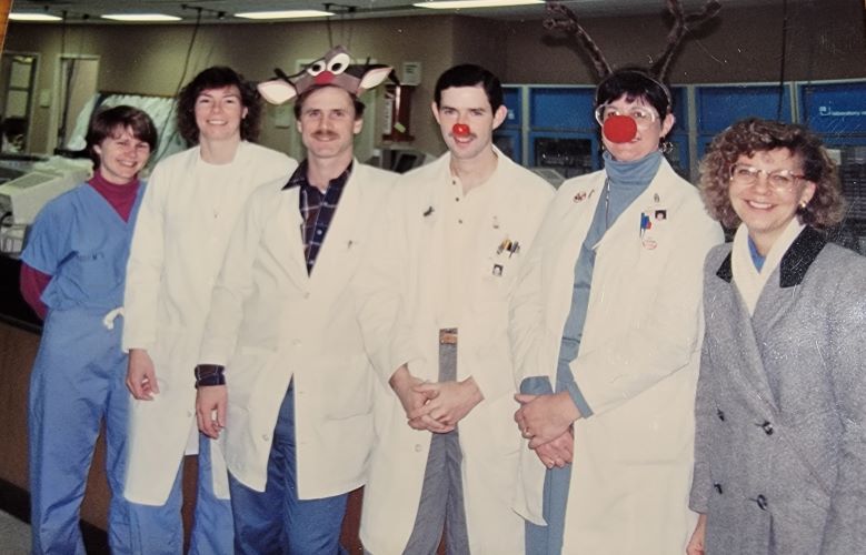 Chemistry Colleagues Tine Gray, Shannon St. Andrew, Dave Harro, Steve Marshall, and Merry Muilenberg.
